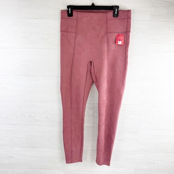 Spanx Faux Suede Rose High Rise Leggings NWT XL - Picture 3 of 9
